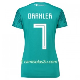 Camisolas de Futebol Alemanha Draxler 7 Mulher Equipamento Alternativa Copa do Mundo 2018 Manga Curta